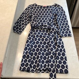 Lilly Pulitzer Navy Button Dress size M